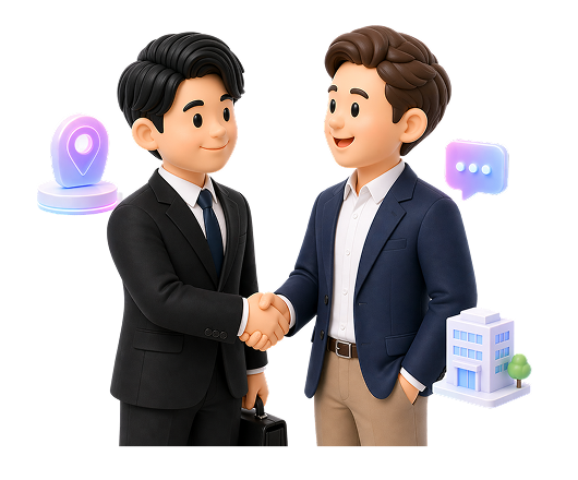御社オフィスに訪問イメージ