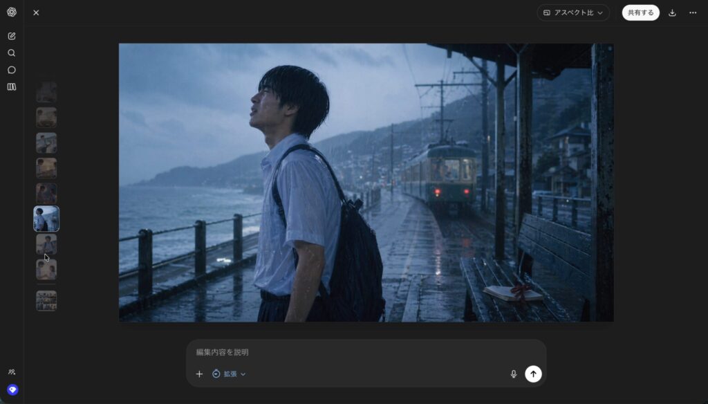SeeDance 2.0の動画生成結果画面